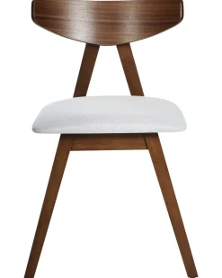 Set di 2 sedie da pranzo LACOTA Legno Marrone scuro/Grigio