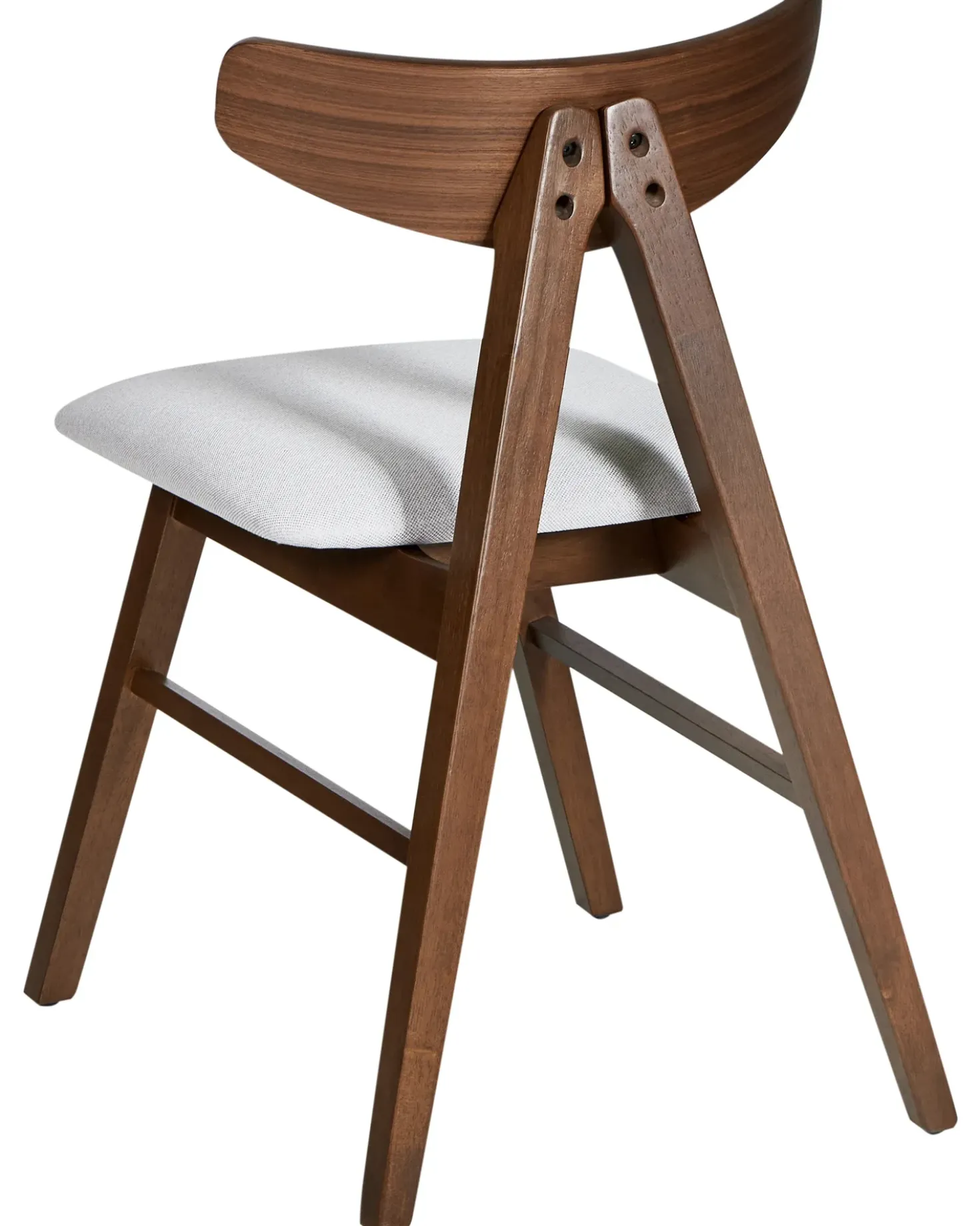 Set di 2 sedie da pranzo LACOTA Legno Marrone scuro/Grigio