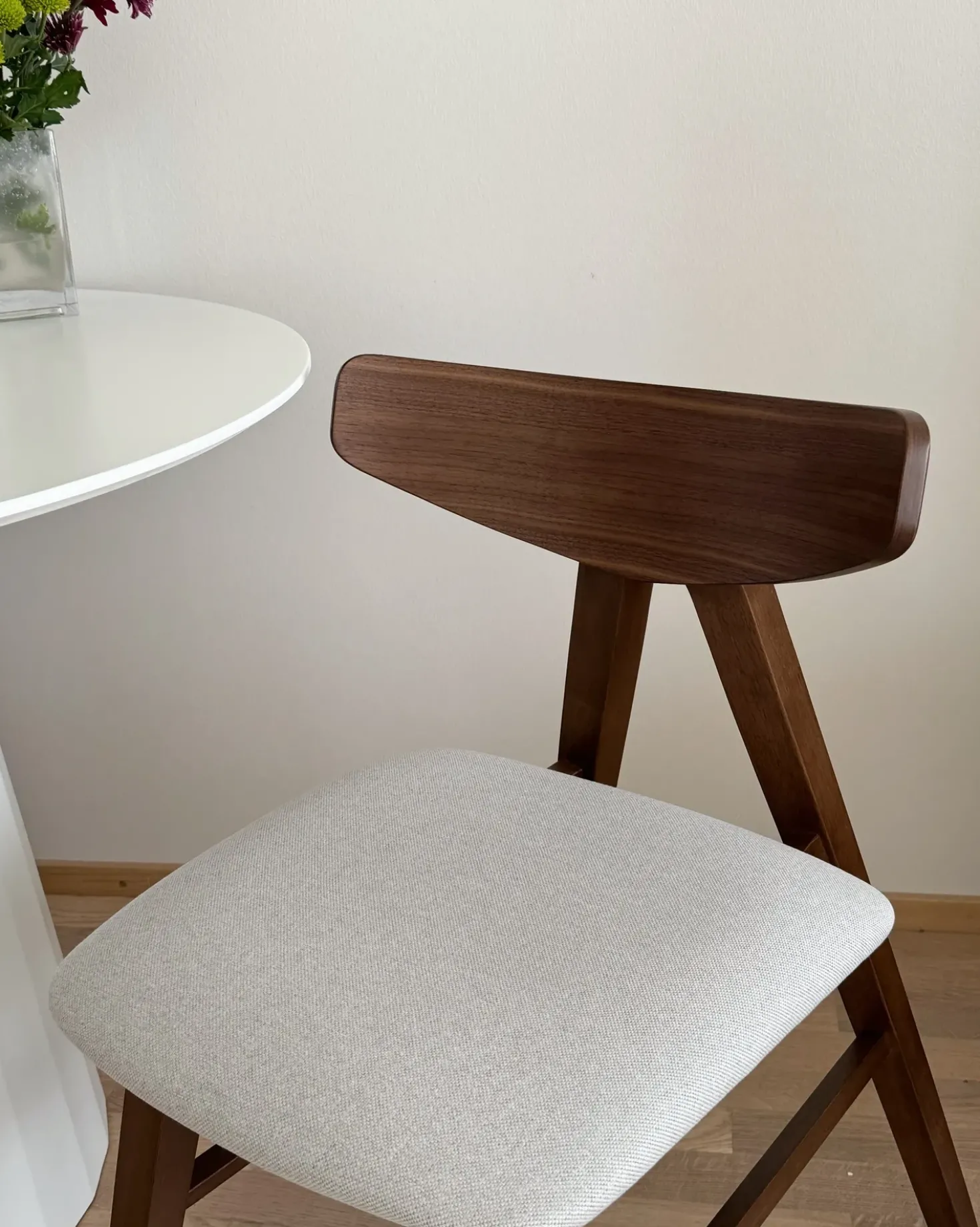 Set di 2 sedie da pranzo LACOTA Legno Marrone scuro/Grigio