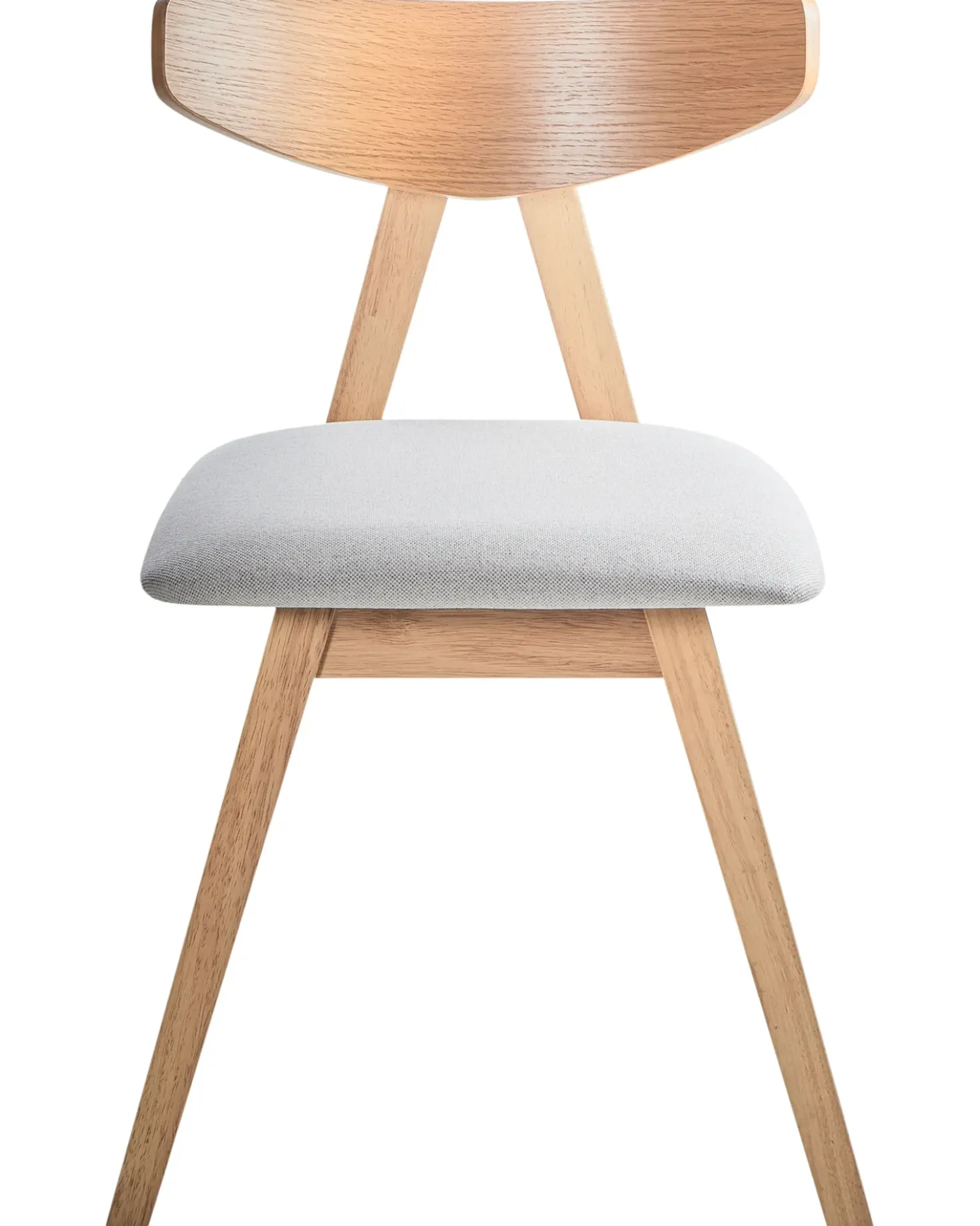 Set di 2 sedie da pranzo LACOTA Legno Marrone chiaro/Grigio