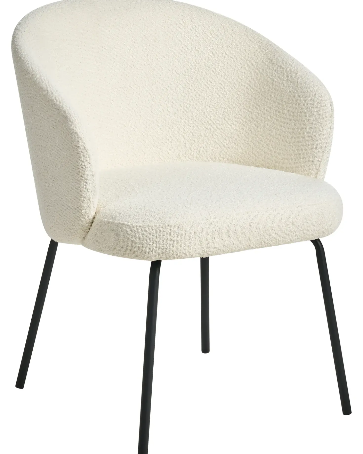 Set di 2 sedie da pranzo LUDDEN Bouclé Beige chiaro