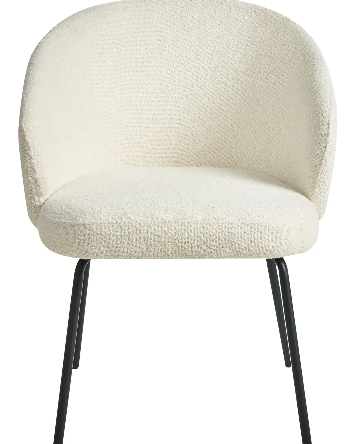 Set di 2 sedie da pranzo LUDDEN Bouclé Beige chiaro