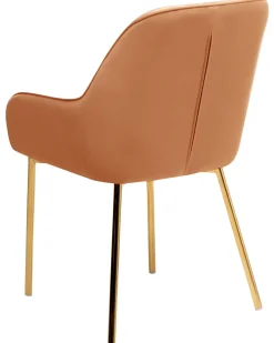 Set di 2 sedie da pranzo LOVERNA Velluto Arancione