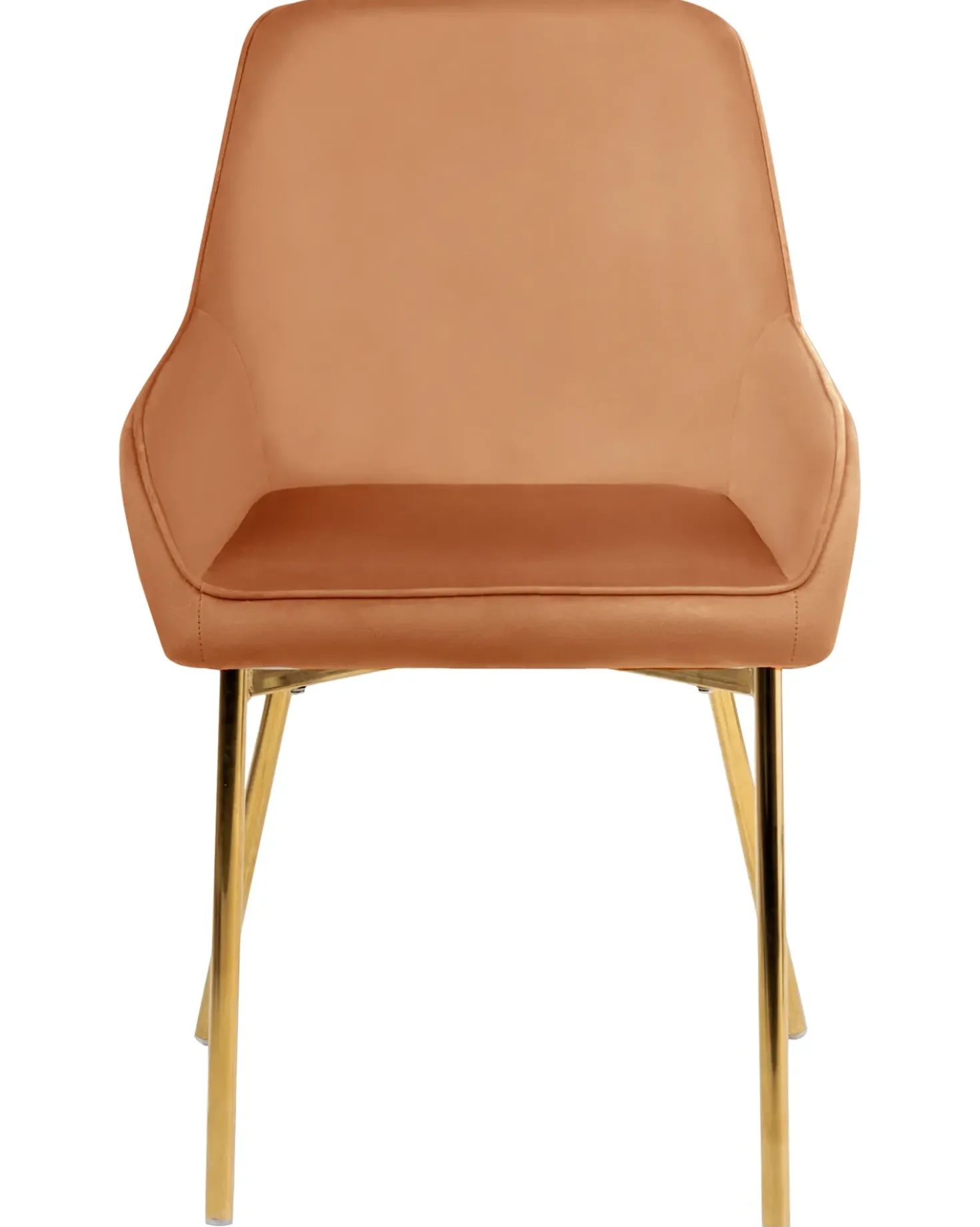 Set di 2 sedie da pranzo LOVERNA Velluto Arancione
