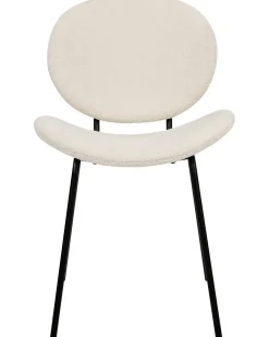 Set di 2 sedie da pranzo LUANA Bouclé Bianco