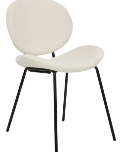 Set di 2 sedie da pranzo LUANA Bouclé Bianco