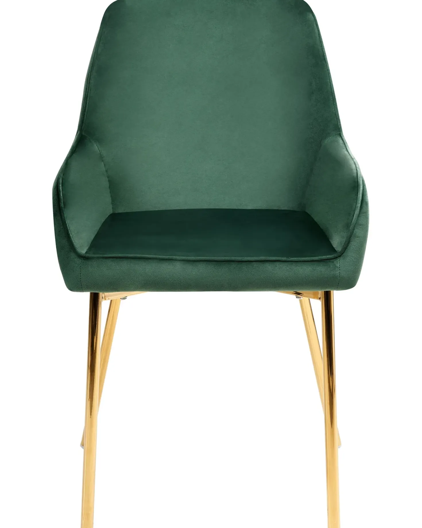 Set di 2 sedie da pranzo LOVERNA Velluto Verde