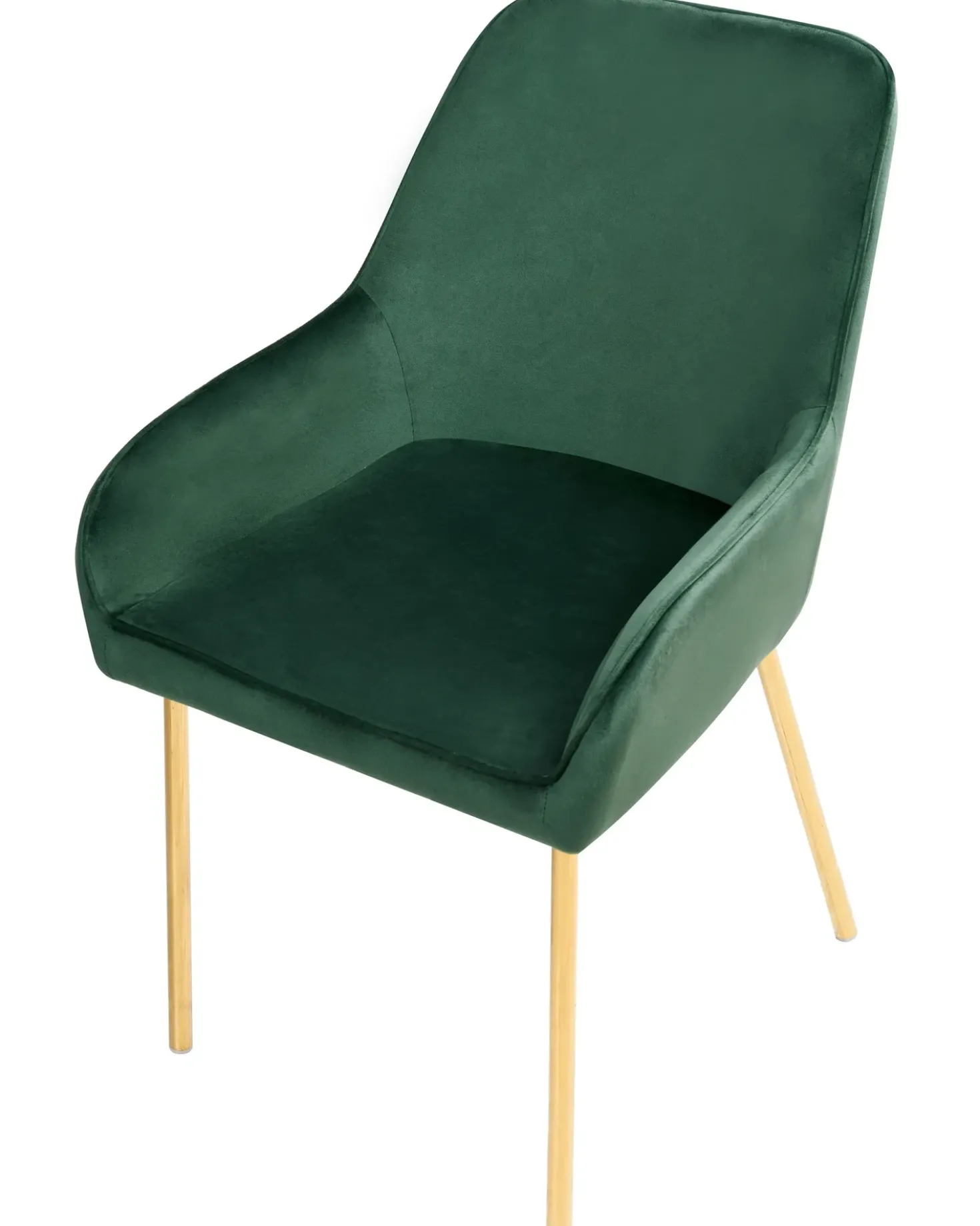 Set di 2 sedie da pranzo LOVERNA Velluto Verde