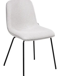 Set di 2 sedie da pranzo LORIDA Tessuto Grigio chiaro