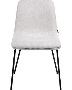 Set di 2 sedie da pranzo LORIDA Tessuto Grigio chiaro