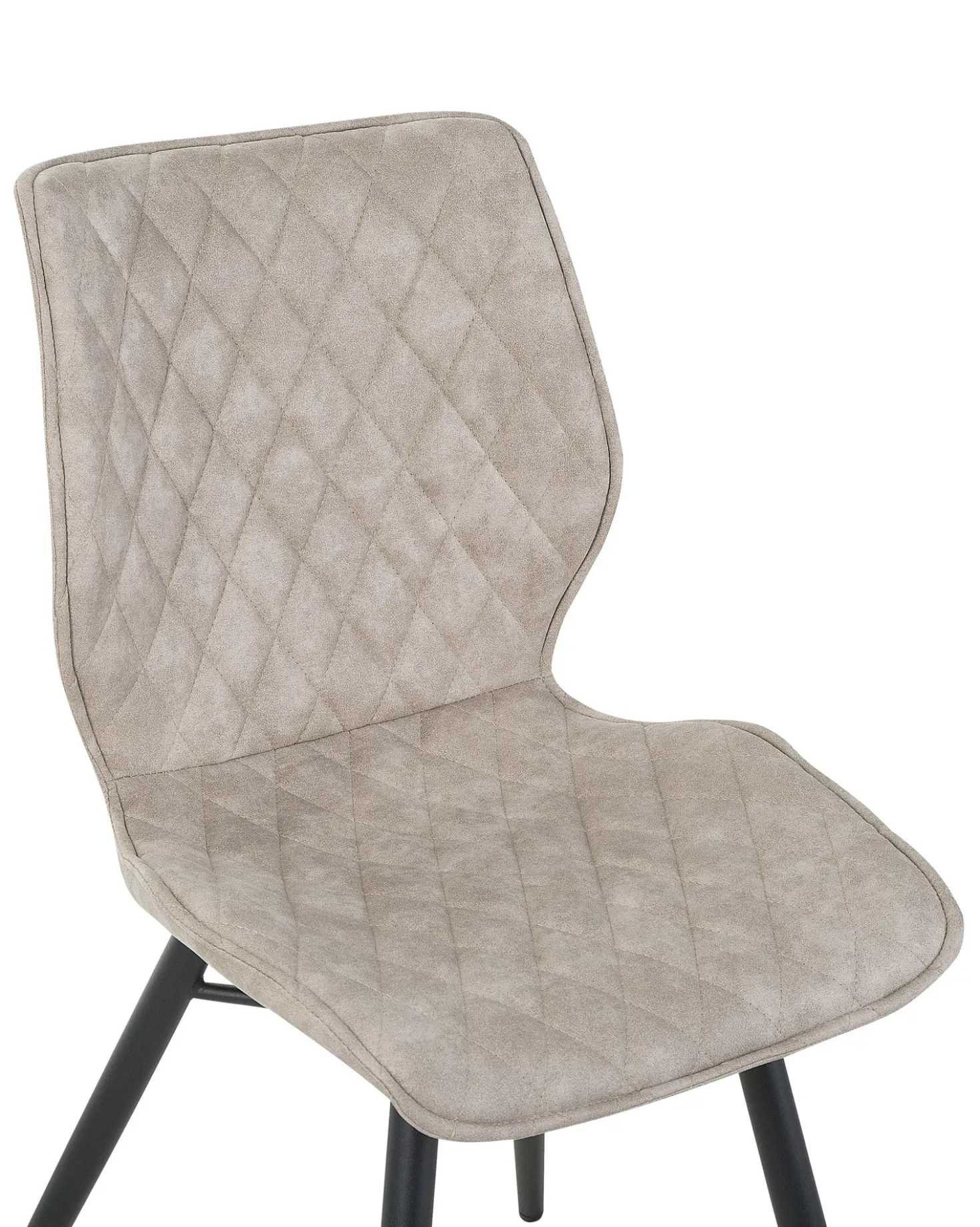Set di 2 sedie da pranzo LISLE Tessuto Beige