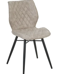 Set di 2 sedie da pranzo LISLE Tessuto Beige