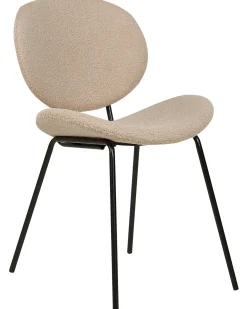 Set di 2 sedie da pranzo LUANA Bouclé Tortora