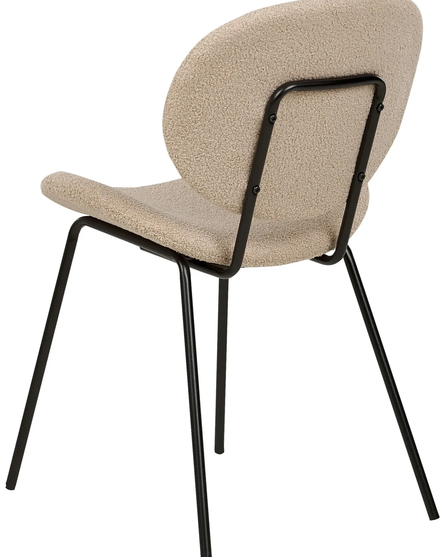 Set di 2 sedie da pranzo LUANA Bouclé Tortora