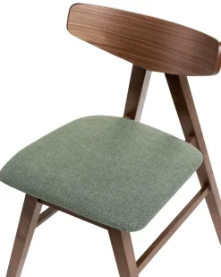 Set di 2 sedie da pranzo LACOTA Legno Marrone/Verde