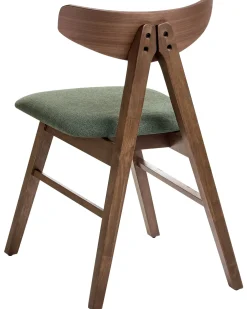 Set di 2 sedie da pranzo LACOTA Legno Marrone/Verde