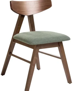 Set di 2 sedie da pranzo LACOTA Legno Marrone/Verde