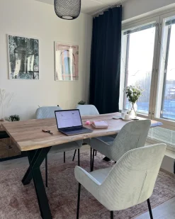 Set di 2 sedie da pranzo LOVERNA Velluto a coste Verde menta