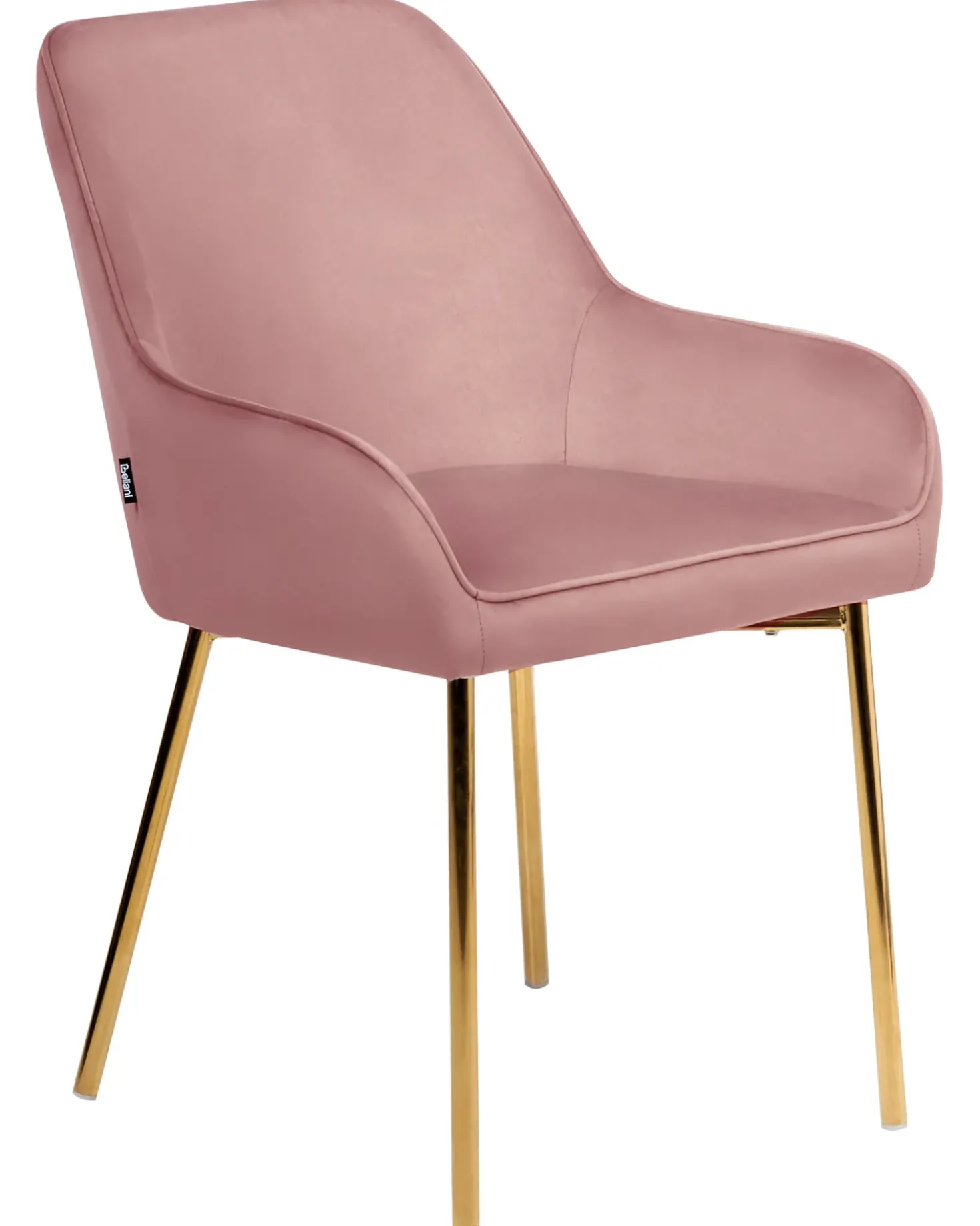 Set di 2 sedie da pranzo LOVERNA Velluto Rosa