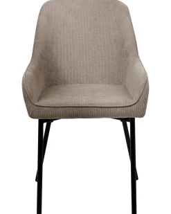 Set di 2 sedie da pranzo LOVERNA Velluto a coste Beige