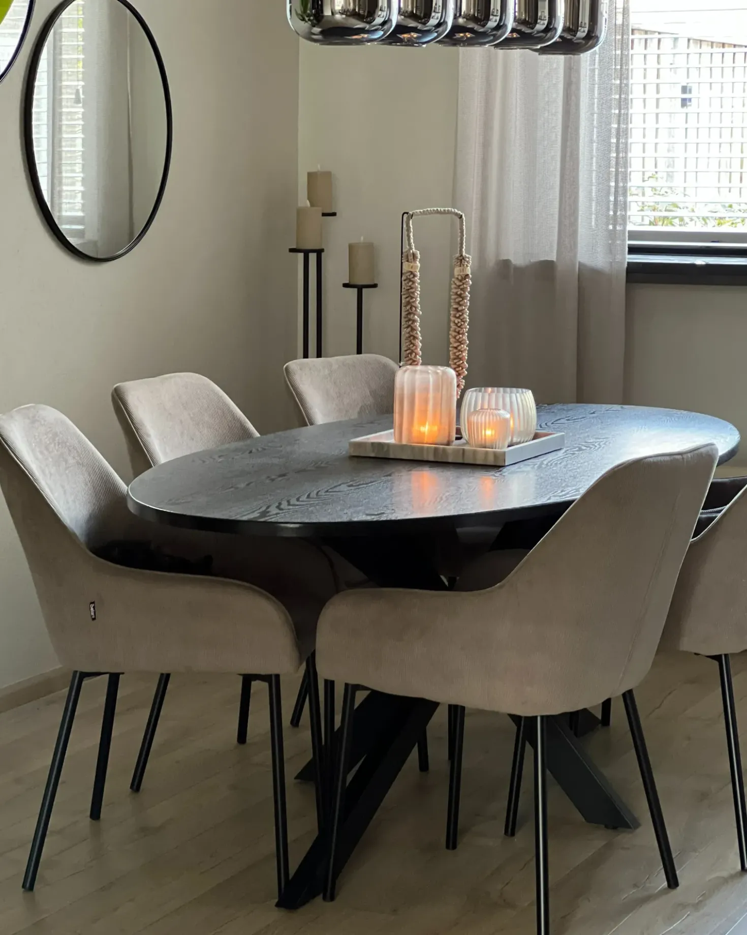 Set di 2 sedie da pranzo LOVERNA Velluto a coste Beige