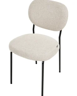 Set di 2 sedie da pranzo LOLETA Tessuto Beige chiaro