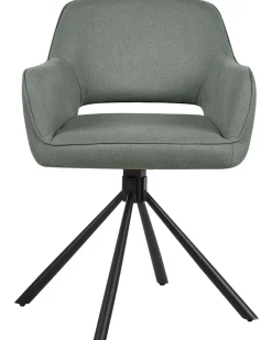 Set di 2 sedie da pranzo LOURES Tessuto Verde scuro