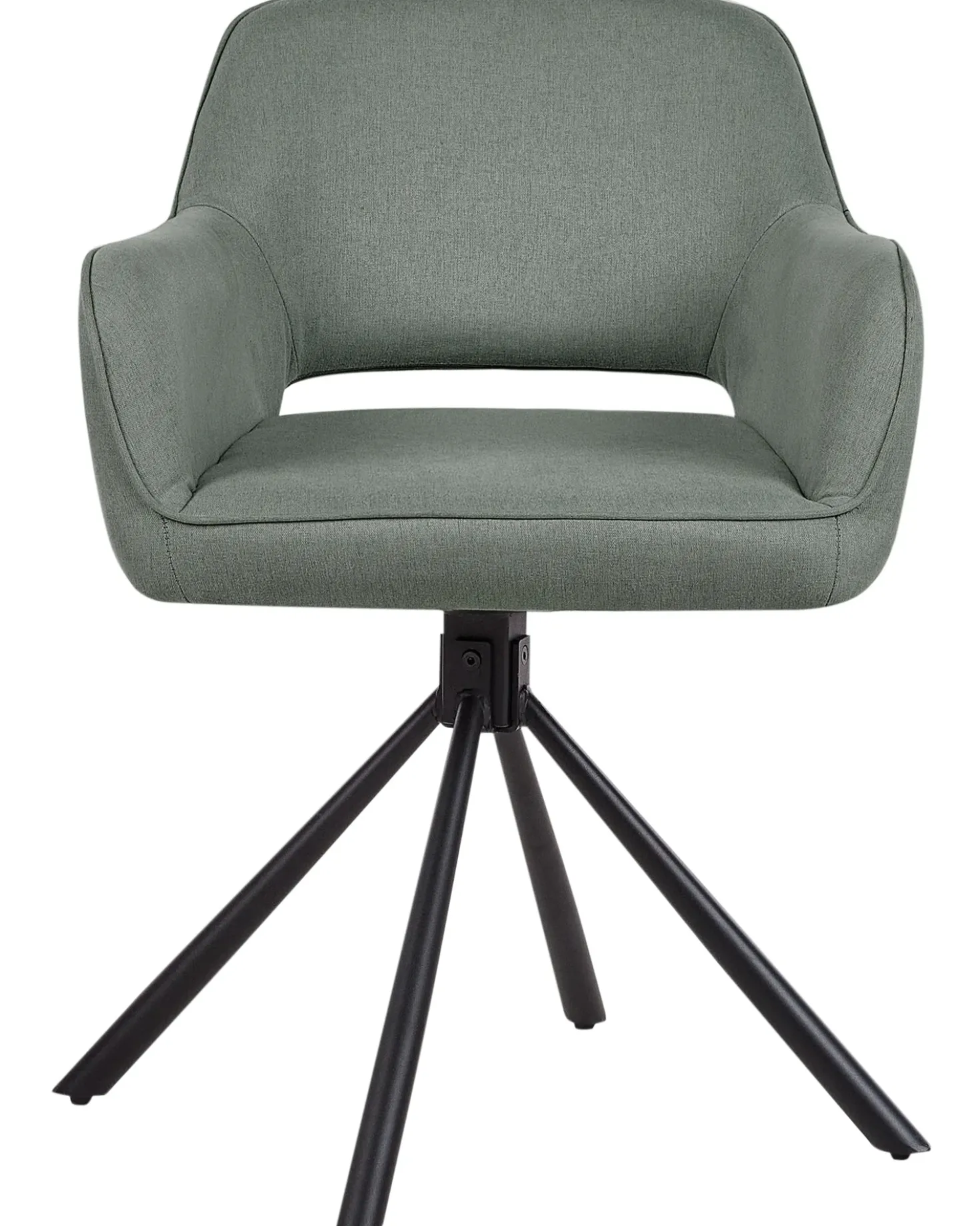 Set di 2 sedie da pranzo LOURES Tessuto Verde scuro