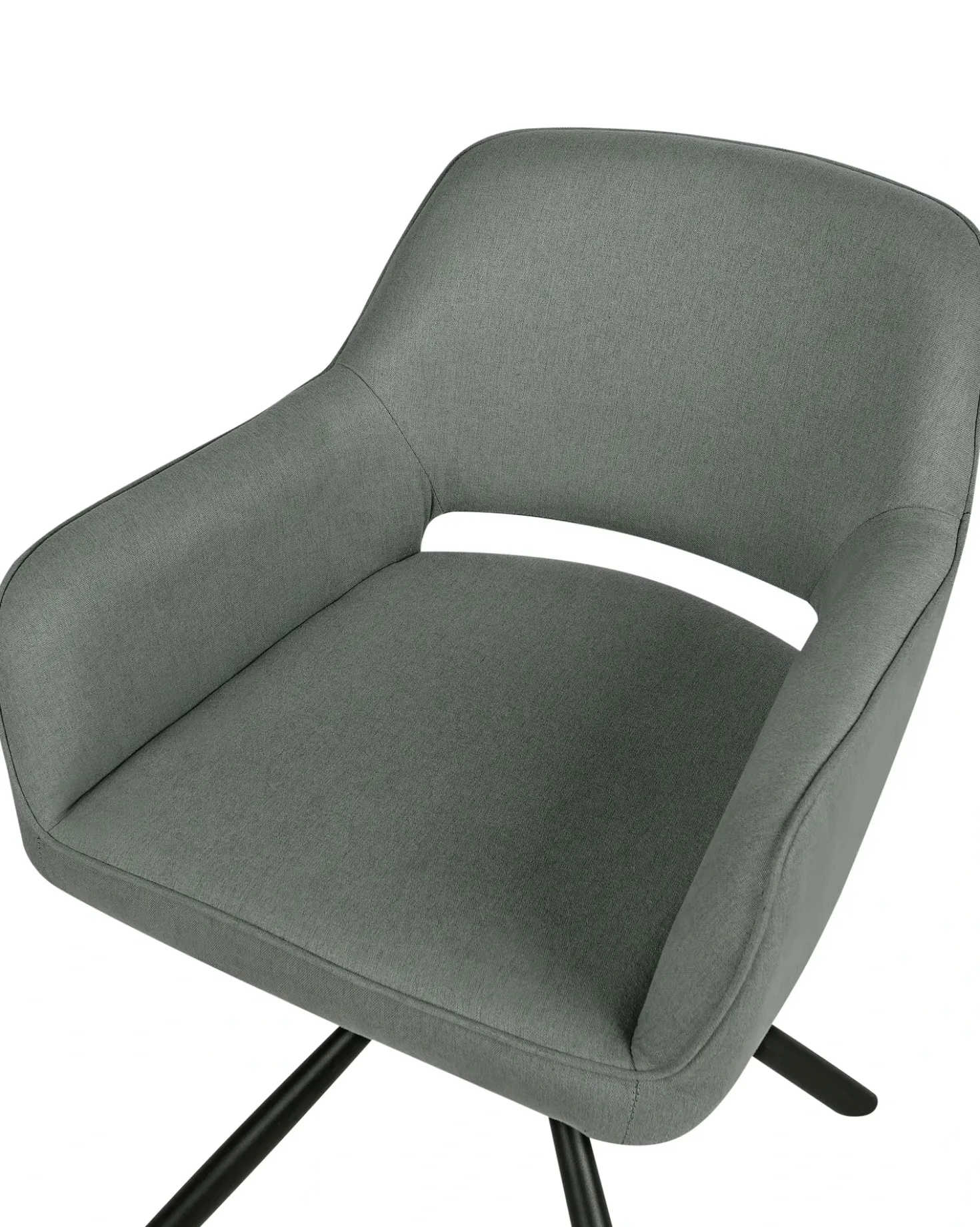 Set di 2 sedie da pranzo LOURES Tessuto Verde scuro