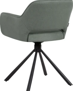 Set di 2 sedie da pranzo LOURES Tessuto Verde scuro