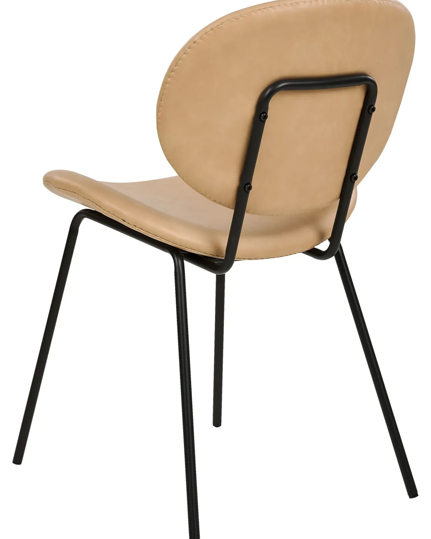Set di 2 sedie da pranzo LUANA Pelle sintetica Beige sabbia
