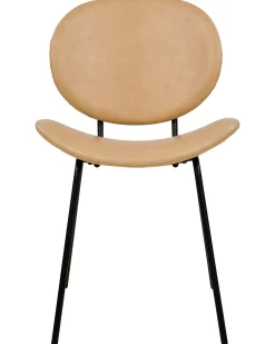 Set di 2 sedie da pranzo LUANA Pelle sintetica Beige sabbia