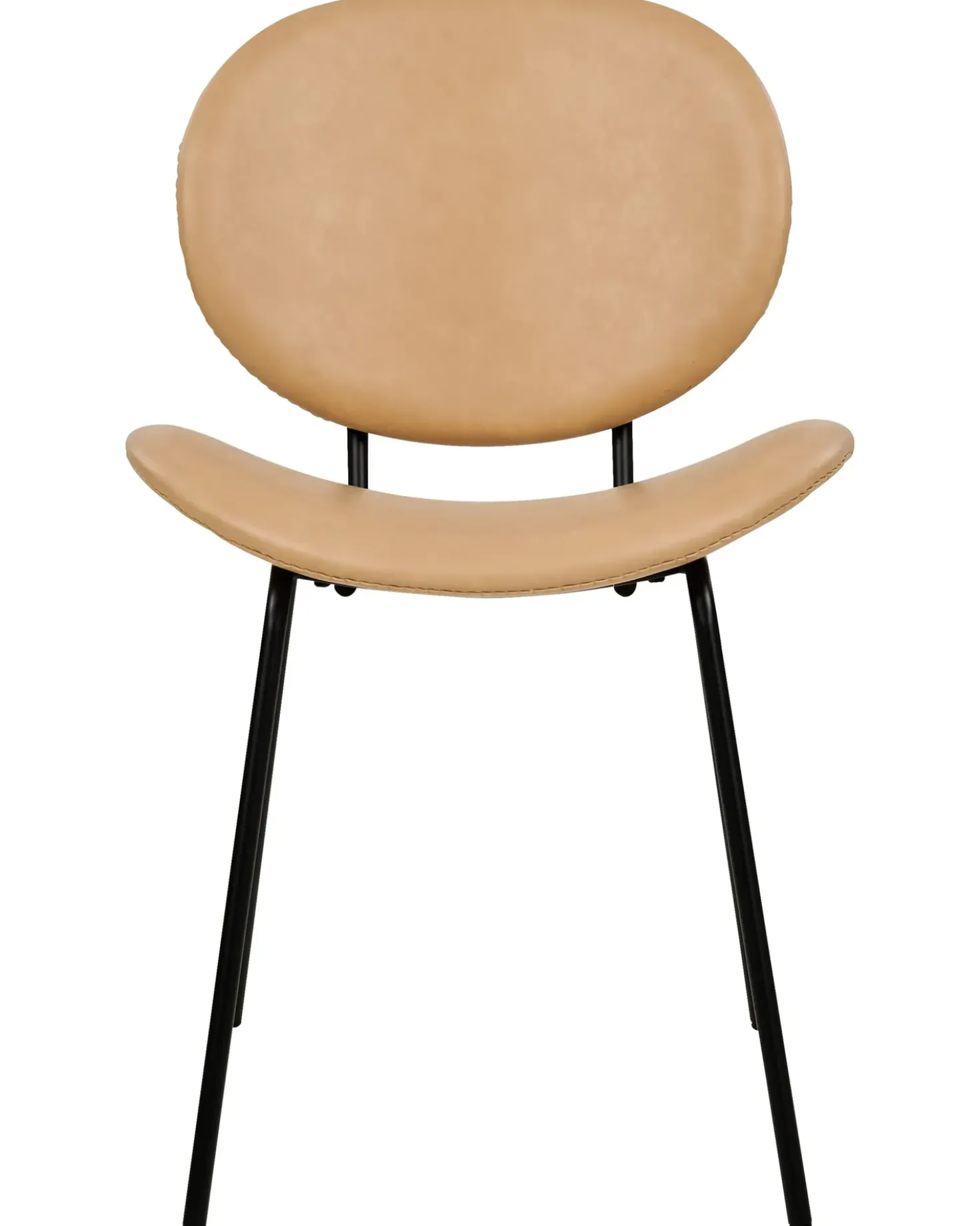 Set di 2 sedie da pranzo LUANA Pelle sintetica Beige sabbia
