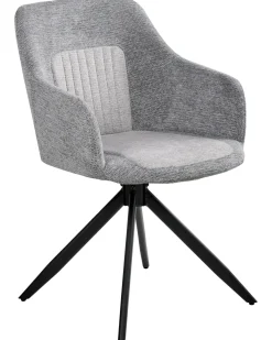 Set di 2 sedie da pranzo LIKELY Tessuto Grigio