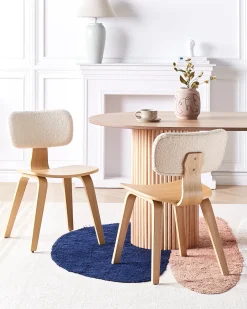 Set di 2 sedie da pranzo LUCINDA Legno Marrone chiaro