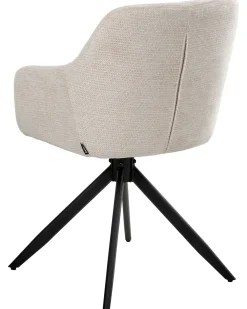 Set di 2 sedie da pranzo LIKELY Tessuto Beige chiaro