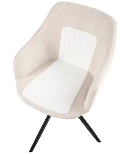 Set di 2 sedie da pranzo LIKELY Tessuto Beige chiaro