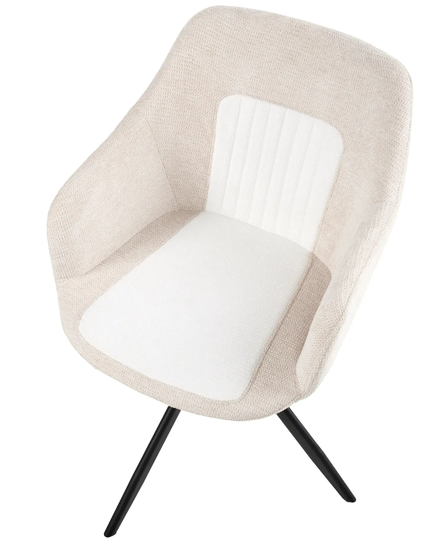 Set di 2 sedie da pranzo LIKELY Tessuto Beige chiaro
