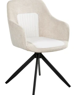 Set di 2 sedie da pranzo LIKELY Tessuto Beige chiaro