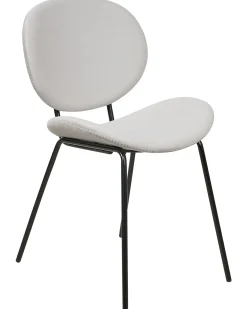 Set di 2 sedie da pranzo LUANA Velluto Grigio chiaro