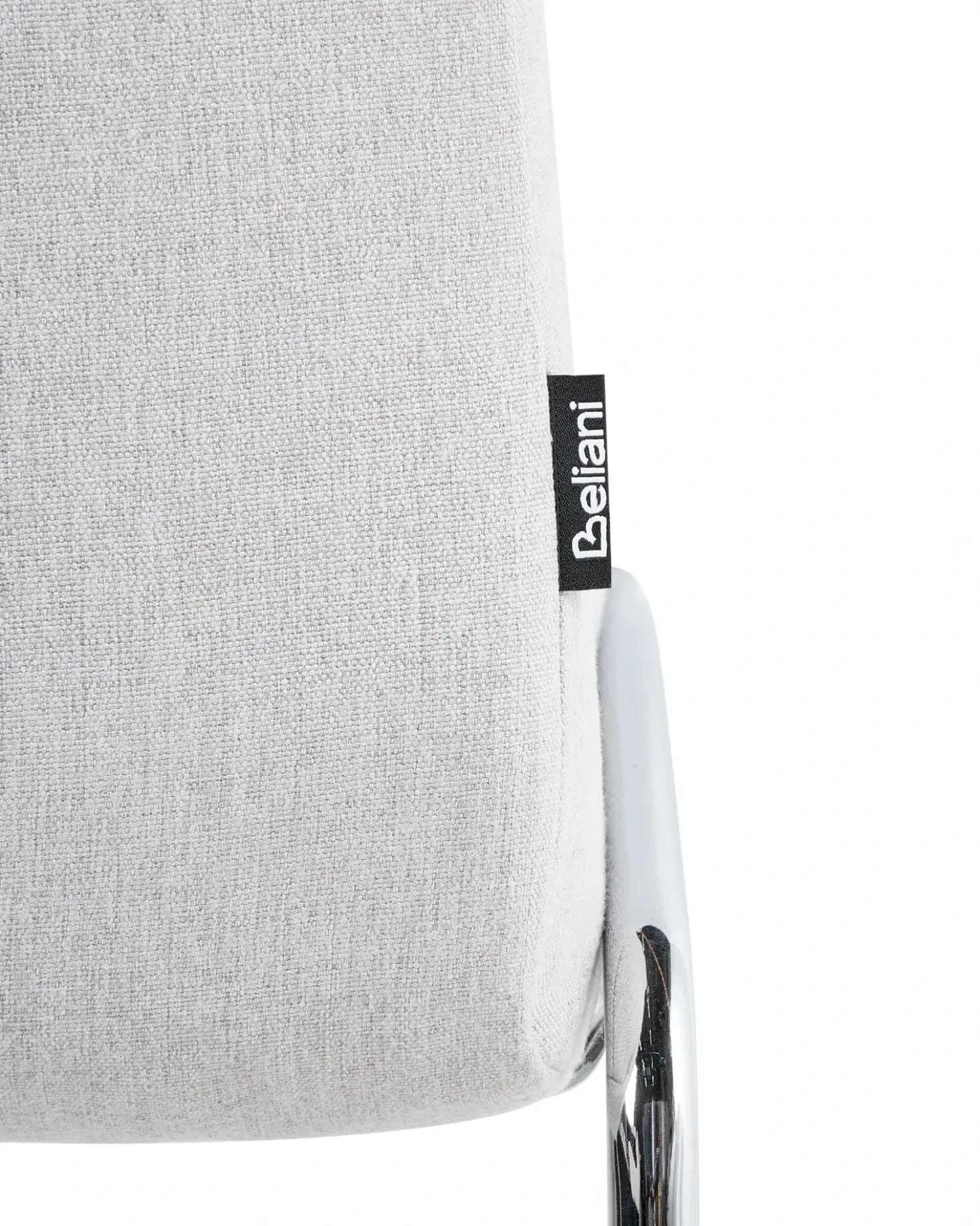 Set di 2 sedie da pranzo LECCO Tessuto Grigio chiaro