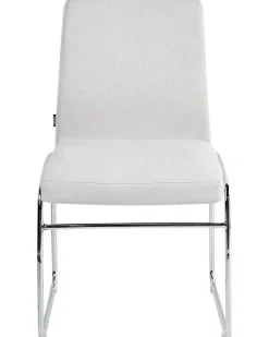 Set di 2 sedie da pranzo LECCO Tessuto Grigio chiaro