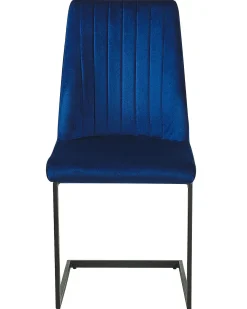 Set di 2 sedie da pranzo LAVONIA Velluto Blu marino