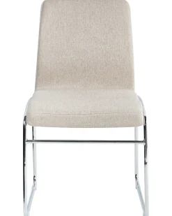 Set di 2 sedie da pranzo LECCO Tessuto Beige