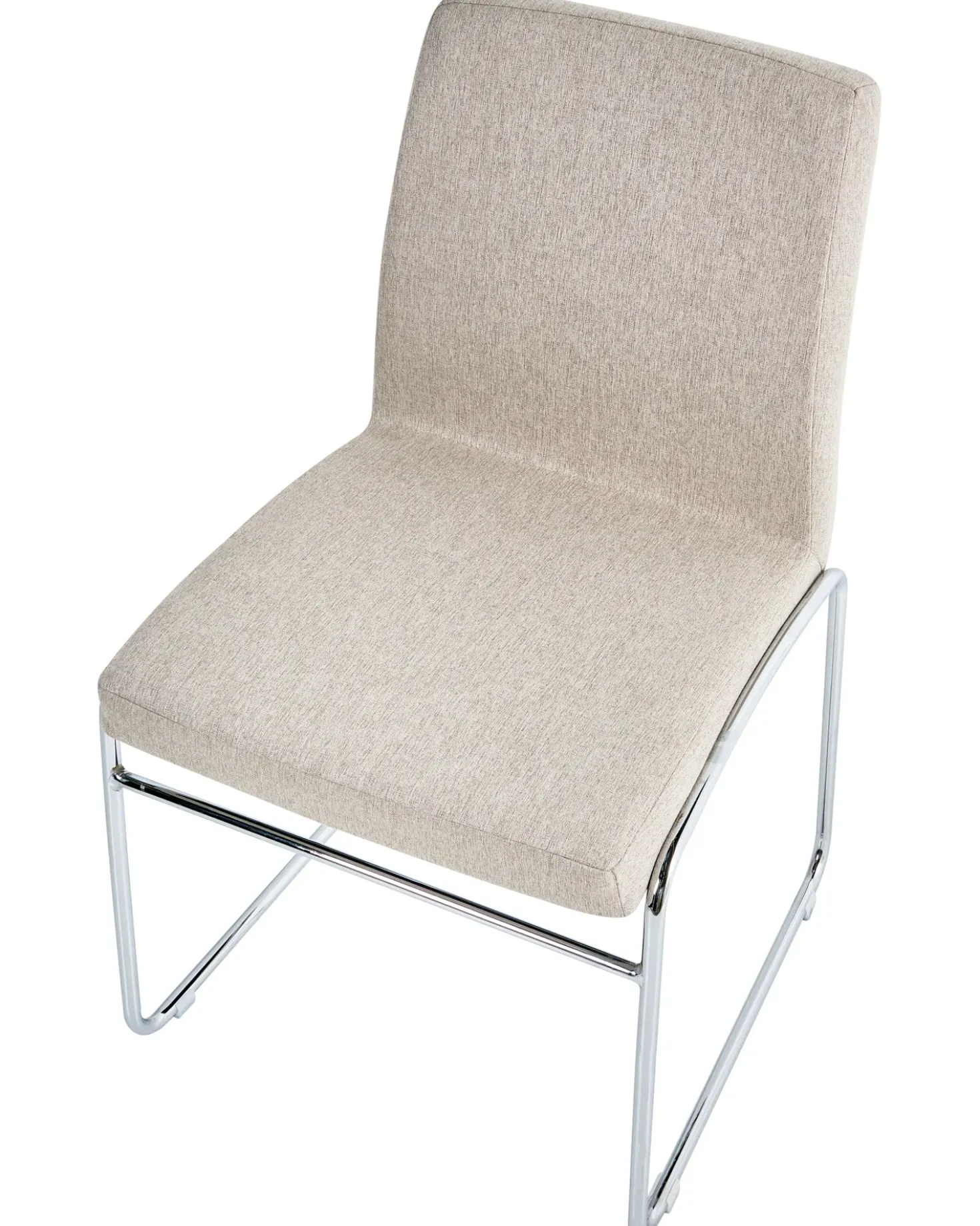 Set di 2 sedie da pranzo LECCO Tessuto Beige