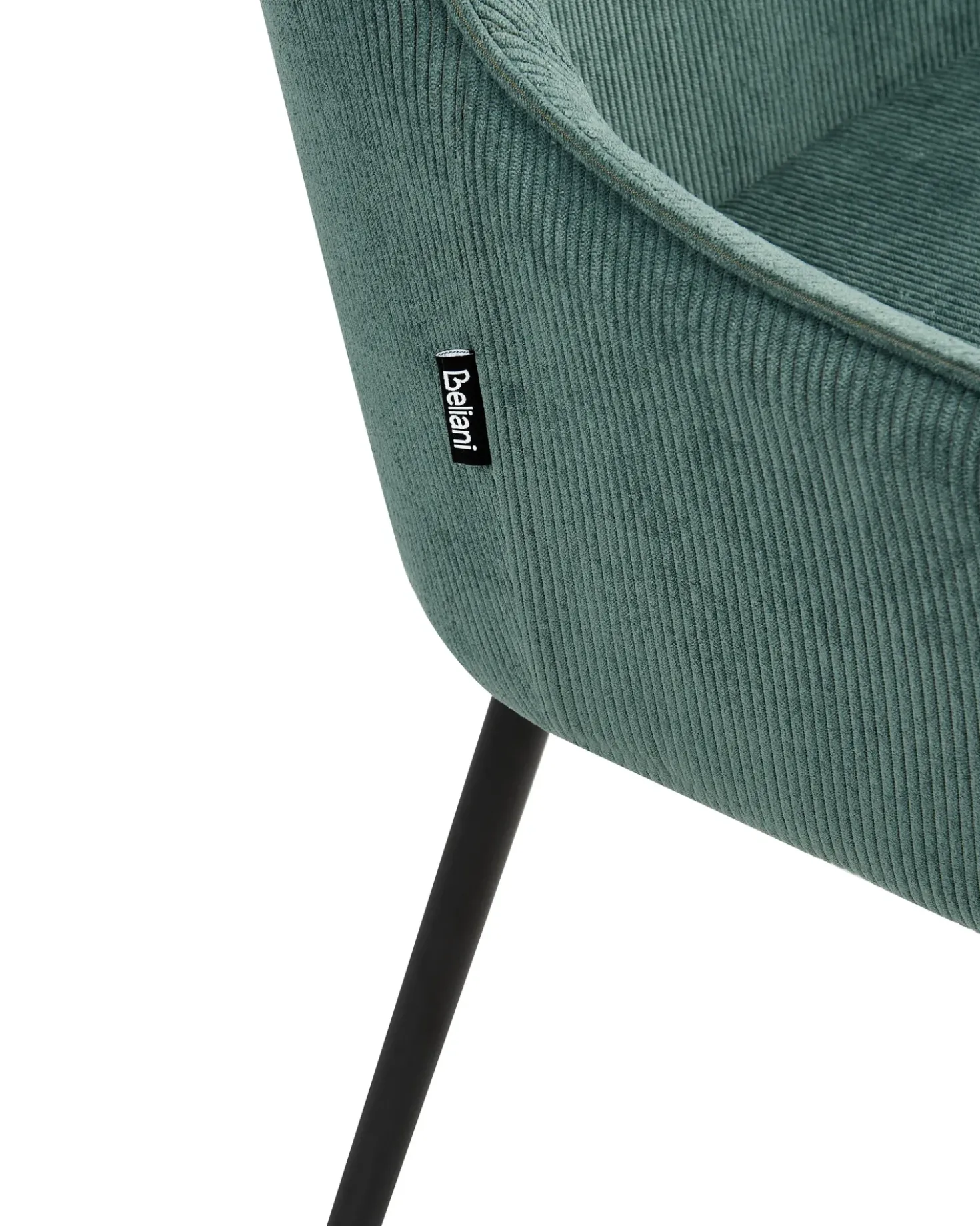 Set di 2 sedie da pranzo LOVERNA Velluto a coste Verde