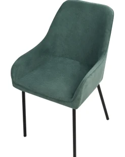 Set di 2 sedie da pranzo LOVERNA Velluto a coste Verde