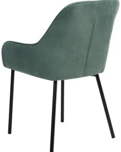 Set di 2 sedie da pranzo LOVERNA Velluto a coste Verde