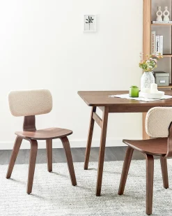Set di 2 sedie da pranzo LUCINDA Legno Marrone scuro