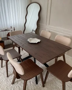 Set di 2 sedie da pranzo LUCINDA Legno Marrone scuro